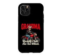Custodia per iPhone 11 Pro La sedia a dondolo per nonne ha due ruote da motociclista