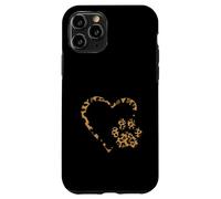 Custodia per iPhone 11 Pro La strada verso il mio cuore impronte di zampe di animali leopardati