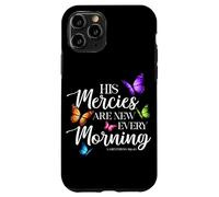 Custodia per iPhone 11 Pro La sua misericordia è nuova ogni mattina versi biblica farfalla