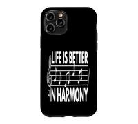 Custodia per iPhone 11 Pro La vita è migliore in Harmony Music Lover