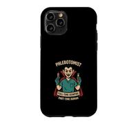 Custodia per iPhone 11 Pro Laboratorio di sangue di estrazione del sangue divertente flebotomista vampiro gioco di parole