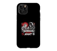 Custodia per iPhone 11 Pro L'alba divide il sole notturno e la luna e il duello dei samurai