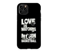 Custodia per iPhone 11 Pro L'amore sta guardando mio figlio giocare a basket