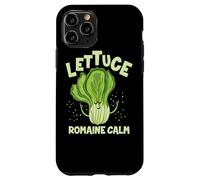 Custodia per iPhone 11 Pro Lattuga Romaine Calma Mindfulness Vegan Yoga Lover Yogi Joke