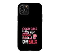 Custodia per iPhone 11 Pro Le ragazze cattive giocano con le palle divertente biliardo giocatore di biliardo donne