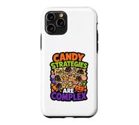 Custodia per iPhone 11 Pro Le strategie di caramelle sono complesse mappe di dolcetto o scherzetto di Halloween