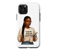 Custodia per iPhone 11 Pro Le tue idee contano ispirazione positiva ti e ti amo.