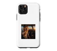 Custodia per iPhone 11 Pro Le turbolenze formano il carattere Golden Retriever Pilota