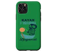 Custodia per iPhone 11 Pro Leggenda della pesca in kayak Angler Skeleton
