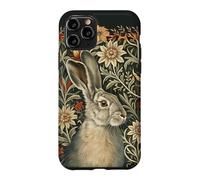 Custodia per iPhone 11 Pro Lepre vittoriana William Morris Floral Art