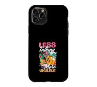 Custodia per iPhone 11 Pro Less Talking More Ukulele Divertente Lettore Musicale Hawaiano