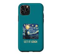 Custodia per iPhone 11 Pro Let It Gogh Swirling Sky Night Art Amante Divertente gioco di parole Tee 2