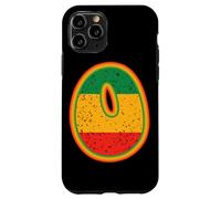 Custodia per iPhone 11 Pro Lettera rasta O retrò invecchiato rosso, giallo, verde arte