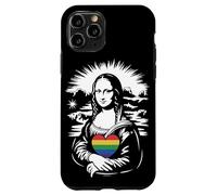 Custodia per iPhone 11 Pro Lgbtq Arcobaleno Monna Lisa Cuore Orgoglio Per L'uguaglianza