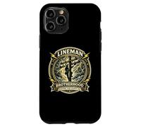 Custodia per iPhone 11 Pro Lineman Brotherhood - Distintivo con scritta "Keep the Lights On"