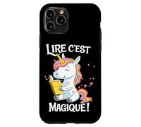 Custodia per iPhone 11 Pro Lire C Est Magique Licorne Lecture Enfants Francais
