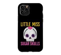 Custodia per iPhone 11 Pro Little Miss Sugar Skull divertente per bambine messicane