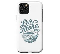 Custodia per iPhone 11 Pro Live Aloha Shaka Surf Wave Ibisco Hawaii DiamondHead Art