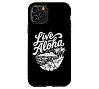 Custodia per iPhone 11 Pro Live Aloha Shaka Surf Wave Ibisco Hawaii DiamondHead Art