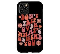 Custodia per iPhone 11 Pro Look Ahead Not Behind You Retro Groovy Citazione