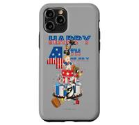 Custodia per iPhone 11 Pro Looney Tunes Bugs and Friends 4th of July