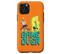 Custodia per iPhone 11 Pro Looney Tunes Porky and Daffy Game Over