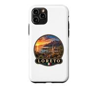 Custodia per iPhone 11 Pro Loreto Tramonto Paesaggio Panoramico Vista Spiaggia