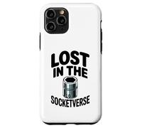 Custodia per iPhone 11 Pro Lost In The Socketverse - Presa da 10 mm, per meccanici di auto