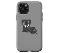 Custodia per iPhone 11 Pro Louisiana LA Deer Hunting Shed Antlers Design