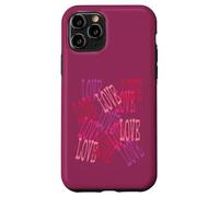Custodia per iPhone 11 Pro Love in Cascata Lettering Romantico
