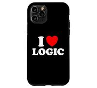 Custodia per iPhone 11 Pro Love Logic Funny Smart Data Think Math Make Sense Fan dei programmatori