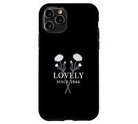 Custodia per iPhone 11 Pro Lovely Since 1944 - Compleanno floreale vintage con margherite