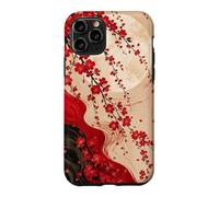 Custodia per iPhone 11 Pro Luna Dietro I Fiori Di Ciliegio Cascata