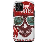 Custodia per iPhone 11 Pro Lynyrd Skynyrd Skull Crossbones Simple Man Pirate Retro Rock