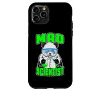 Custodia per iPhone 11 Pro Mad Scientist Panda Bear, divertente animale, fanatico della scienza STEM