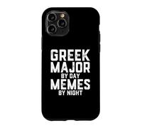 Custodia per iPhone 11 Pro Maggiore greco di giorno Memes Night Studente di studi classici