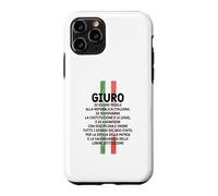 Custodia per iPhone 11 Pro Maglia Celebrativa, Formula Giuramento Repubblica Italiana