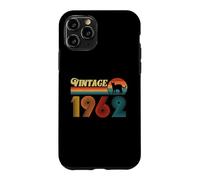 Custodia per iPhone 11 Pro Maglietta vintage divertente con gatto, regalo di compleanno 1962, uomo e donna, 64 anni