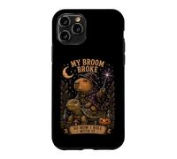 Custodia per iPhone 11 Pro Mago Capibara La mia scopa si è rotta Divertente gioco di
