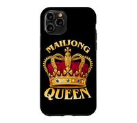 Custodia per iPhone 11 Pro Mahjong Crown Ragazze Signore Giocando Mahjong Game Night