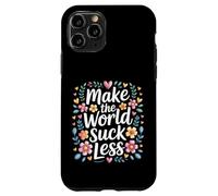 Custodia per iPhone 11 Pro Make The World Suck Less Influenza della gentilezza -