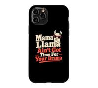 Custodia per iPhone 11 Pro Mamma lama No Time For Drama Joke Llama Humor