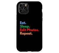Custodia per iPhone 11 Pro Mangia Dormi Modifica foto Ripeti per gli editor di foto e marketing