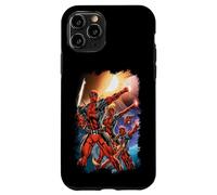 Custodia per iPhone 11 Pro Marvel Deadpool Family Space Squad Distressed Comic Art