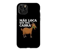 Custodia per iPhone 11 Pro Más Loca Que Una Cabra Granja Granjero Campesina Retro