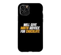 Custodia per iPhone 11 Pro Matematica, Insegnante divertente darà consigli di matematica per il cioccolato