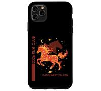 Custodia per iPhone 11 Pro Max 2026 Run Fire Horse Running Fitness Atleta Runners Club