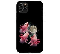 Custodia per iPhone 11 Pro Max 3 Axolotls Ululando Alla Luna Divertente Axolotl Amante