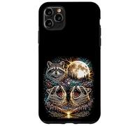 Custodia per iPhone 11 Pro Max 3 Ululanti Procioni Tre Testa Sotto La Luna Piena Uomini Donne