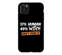 Custodia per iPhone 11 Pro Max 51% Umano 49% Strega